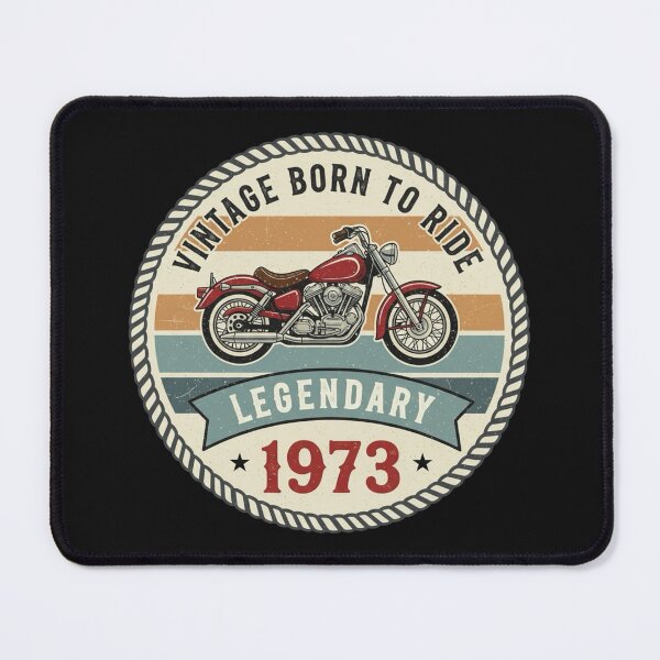 Item preview, Vintage Motorcycle Born to Ride Retro Biker Graphic, Legendary Since 1973 Classic Chopper Design Gift designed and sold by Whisky1111.