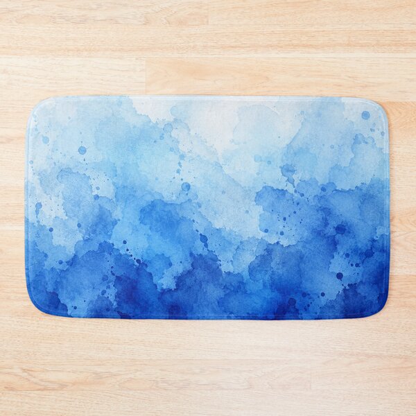 Item preview, Blue Watercolor Ombre Gradient Wash designed and sold by Owcomm.