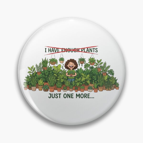 Item preview, Just One More Plant Funny Plant Cartoon designed and sold by Greybloom.