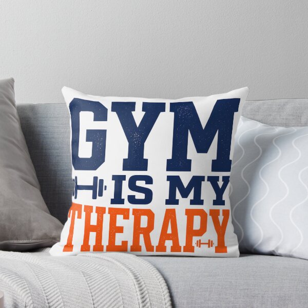 Item preview, Gym Is My Therapy Bold Fitness Slogan Art Design designed and sold by maplesoulkiller.