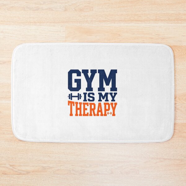 Item preview, Gym Is My Therapy Bold Fitness Slogan Art Design designed and sold by maplesoulkiller.