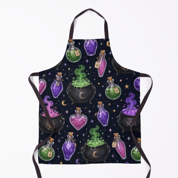 Item preview, Magic Potion Cauldron Seamless Pattern designed and sold by Owcomm.
