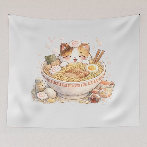 Item preview, Mochi Cozy Cat – Dreamy Ramen designed and sold by Mochi Studio.