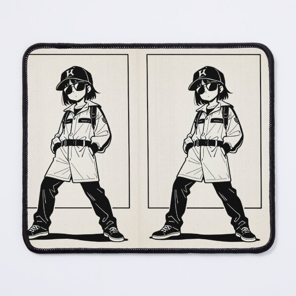 Item preview, Fashion - Man in Yellow Windbreaker Sunglasses Streetwear Anime designed and sold by AnimeShin.