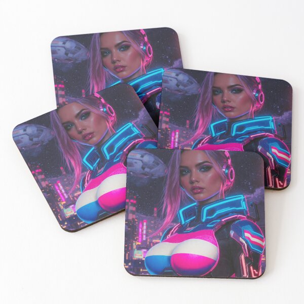 Item preview, Cyberpunk Trans Pride Futuristic Armor Neon City designed and sold by IRON SIREN.