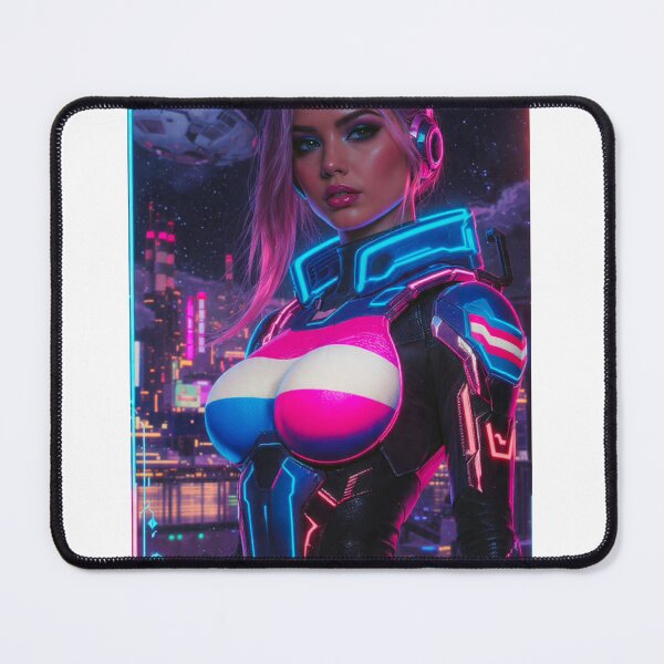 Item preview, Cyberpunk Trans Pride Futuristic Armor Neon City designed and sold by IRON SIREN.