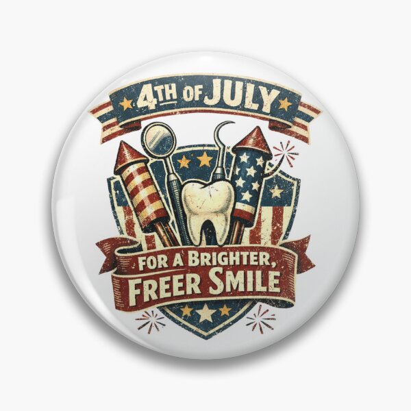 Item preview, 4th of July Dentist Shirt For a Brighter Freer Smile Funny Dental Hygienist Gift designed and sold by Print Loft.