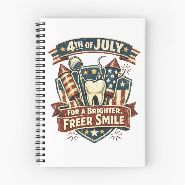 Item preview, 4th of July Dentist Shirt For a Brighter Freer Smile Funny Dental Hygienist Gift designed and sold by Print Loft.