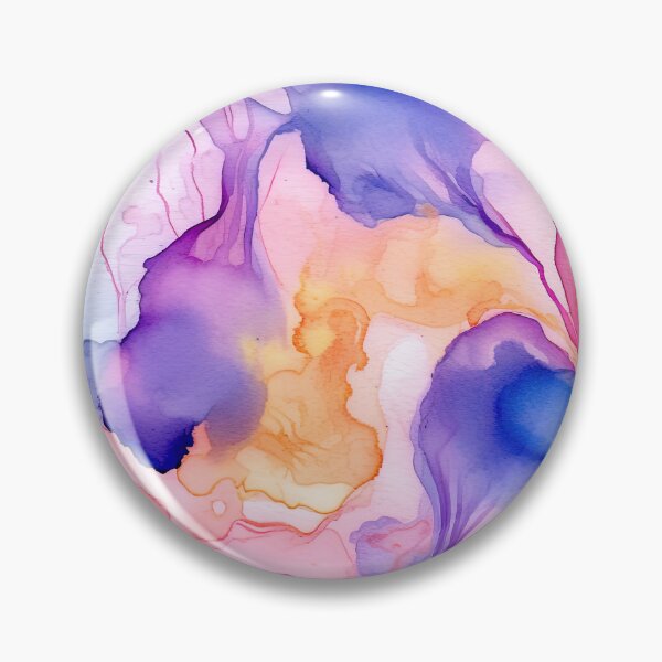 Item preview, Dreamy Azure Blues, Pink-Purple, And Yellow Abstract  designed and sold by DEC02.