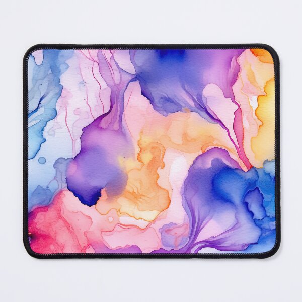 Item preview, Dreamy Azure Blues, Pink-Purple, And Yellow Abstract designed and sold by DEC02.