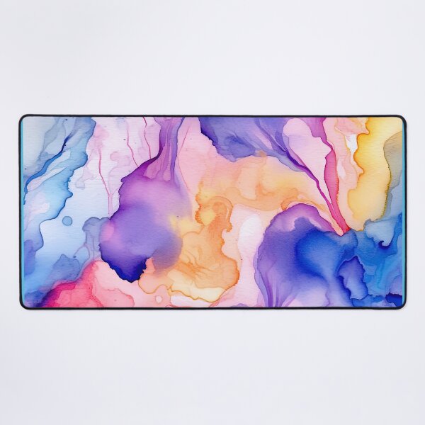 Item preview, Dreamy Azure Blues, Pink-Purple, And Yellow Abstract designed and sold by DEC02.