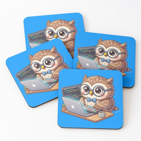 Item preview, Wise Little Coding Owl designed and sold by bolguzart.