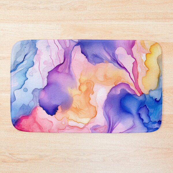 Item preview, Dreamy Azure Blues, Pink-Purple, And Yellow Abstract  designed and sold by DEC02.