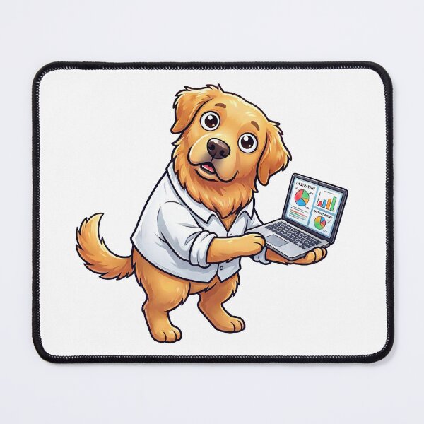 Item preview, Nodding Dog Sticker — Retro Office Dog Pretending to Agree, Flat Relatable Design designed and sold by ElhamiStudio.