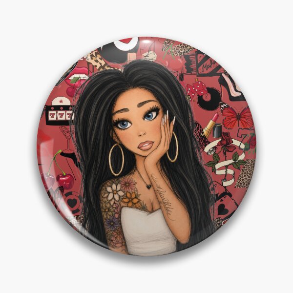 Item preview, Black haired baddie designed and sold by Tipsycherryy.