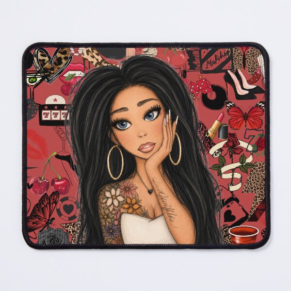 Item preview, Black haired baddie designed and sold by Tipsycherryy.