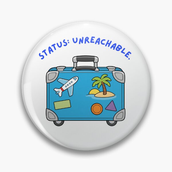 Item preview, Status Unreachable Funny Travel Suitcase designed and sold by Inka Moon Design.
