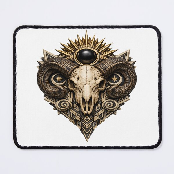 Item preview, Ornamental Ram Skull Celestial Crest designed and sold by Dresut.