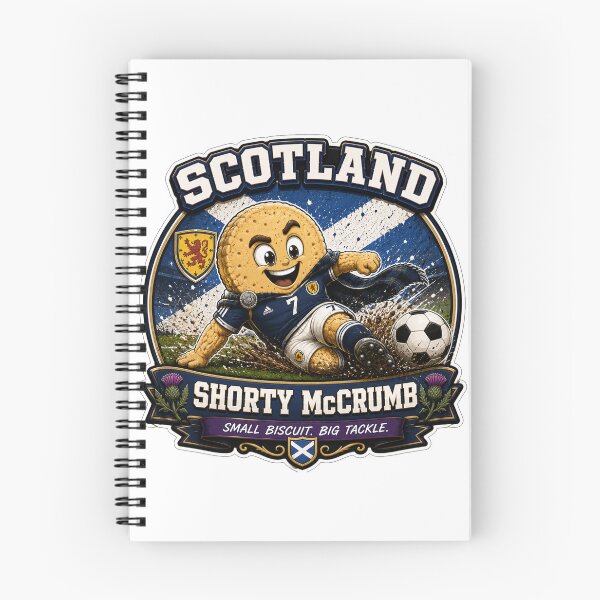 Item preview, Scotland Shortbread Football Mascot Sticker | Shorty McCrumb Soccer Fan Design designed and sold by Snackwave Ninety.