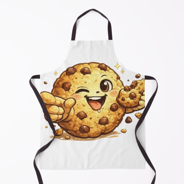 Item preview, Happy Winking Chocolate Chip Cookie – Cute Kawaii Dessert Cartoon designed and sold by Northern Glow Art.