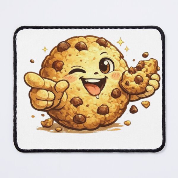 Item preview, Happy Winking Chocolate Chip Cookie – Cute Kawaii Dessert Cartoon designed and sold by Northern Glow Art.
