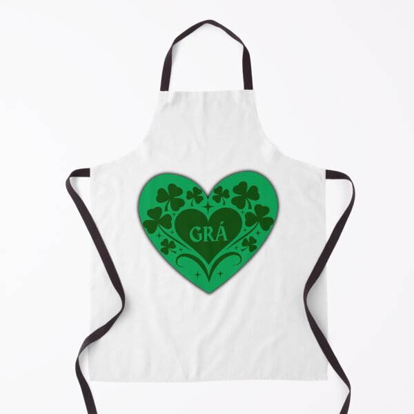 Item preview, Grá Irish Love Heart Shamrock Design — Irish Language Gift Print designed and sold by heartofireland.