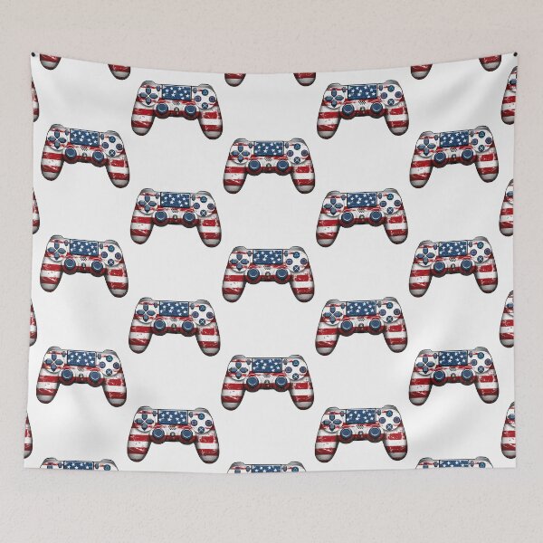 Item preview, American Flag Gamer 4th of July Video Games USA Patriotic designed and sold by smartrocket.