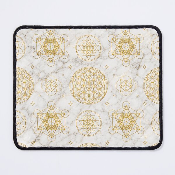 Item preview, Golden Sacred Geometry Marble Pattern designed and sold by Owcomm.