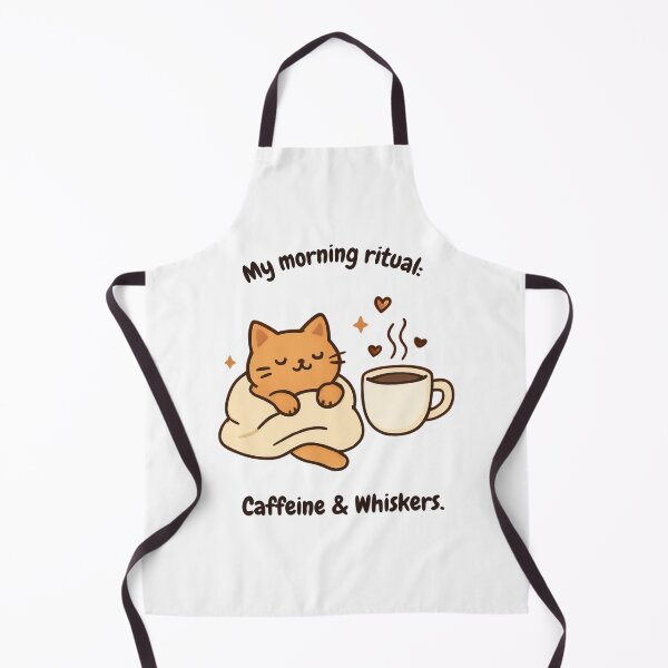 Item preview, Cute Cat Coffee Morning Ritual designed and sold by AustralArt.