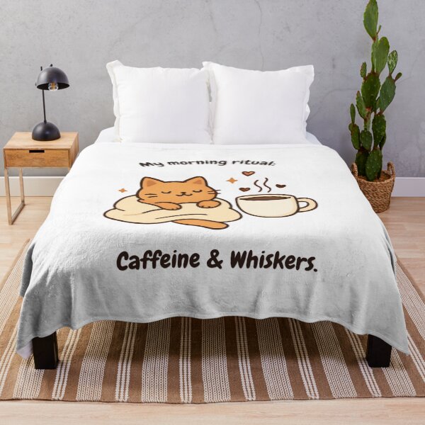Item preview, Cute Cat Coffee Morning Ritual designed and sold by AustralArt.