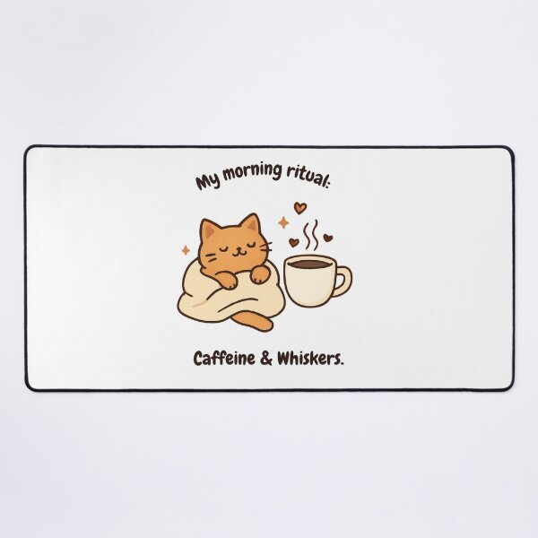 Item preview, Cute Cat Coffee Morning Ritual designed and sold by AustralArt.