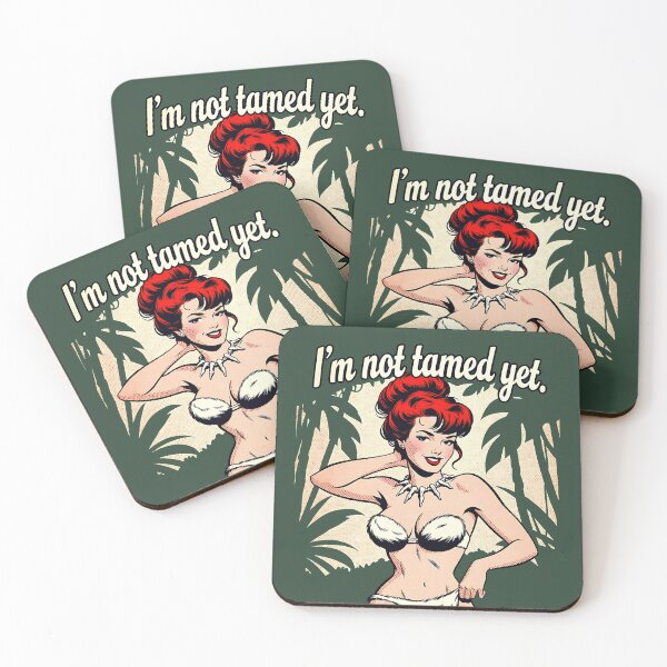 Item preview, Jungle Pinup Redhead Not Tamed Yet designed and sold by HappyOops.