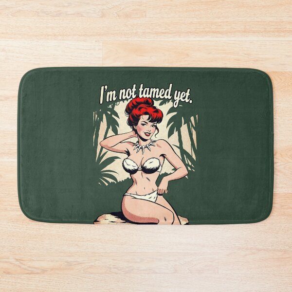 Item preview, Jungle Pinup Redhead Not Tamed Yet designed and sold by HappyOops.