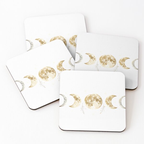 Item preview, Moon Phases Celestial Botanical Aesthetic  Mystical Art Gift for Her Sticker Print Decor designed and sold by DreamelleStudio.