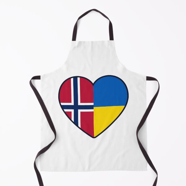 Item preview, Norway Ukraine | 2 Nations 1 Heart designed and sold by sublimesun.
