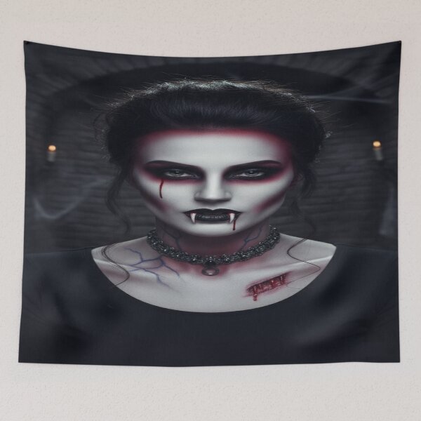 Item preview, Gothic Vampire Woman Dark Fantasy Portrait | Vampire Queen Art designed and sold by Jankes88.