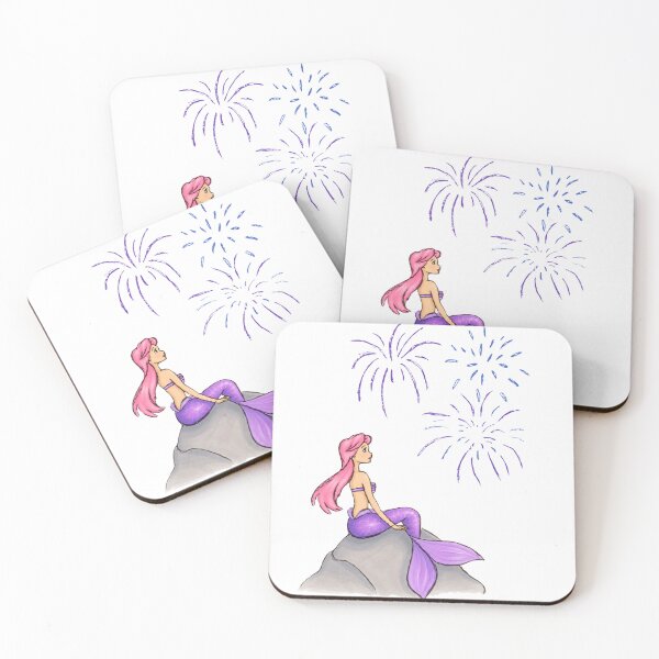 Item preview, Mermaid and fireworks designed and sold by Tipsycherryy.