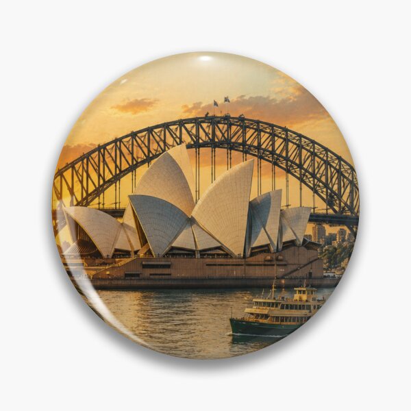 Item preview, Sydney Harbour Vintage Travel Poster – Australia Retro Wall designed and sold by ElartedeNoel.