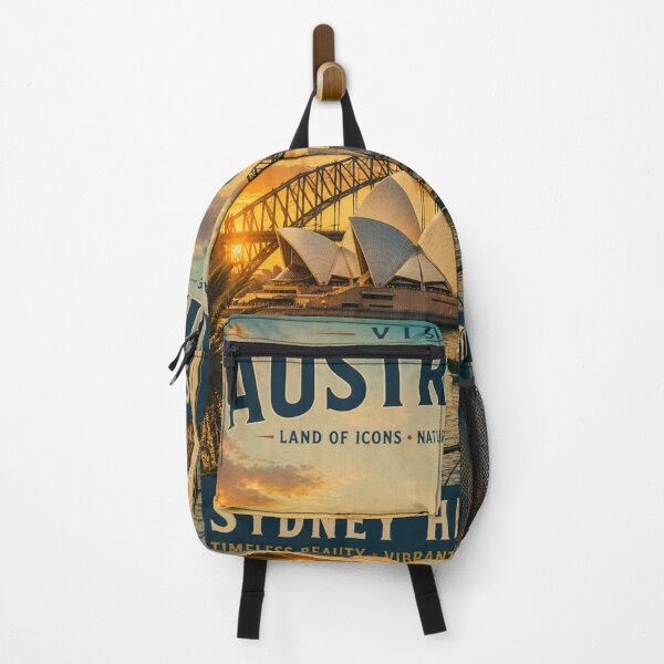 Item preview, Sydney Harbour Vintage Travel Poster – Australia Retro Wall designed and sold by ElartedeNoel.