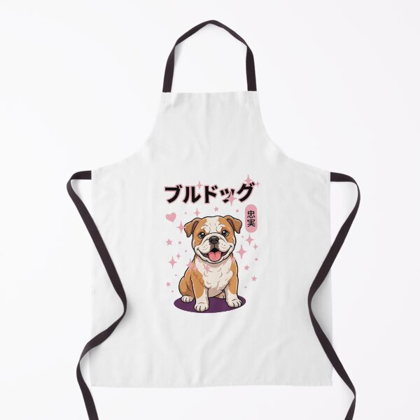 Item preview, Kawaii Bulldog Puppy with Japanese Text designed and sold by fangirl92.