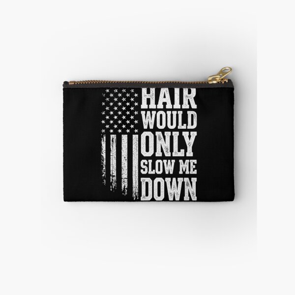 Item preview, Hair Would Only Slow Me Down Funny Bald American Flag   designed and sold by Ali-printshop.