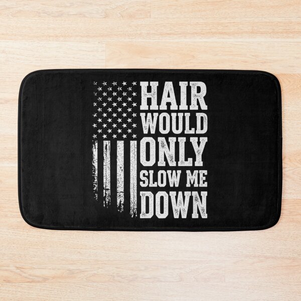 Item preview, Hair Would Only Slow Me Down Funny Bald American Flag   designed and sold by Ali-printshop.