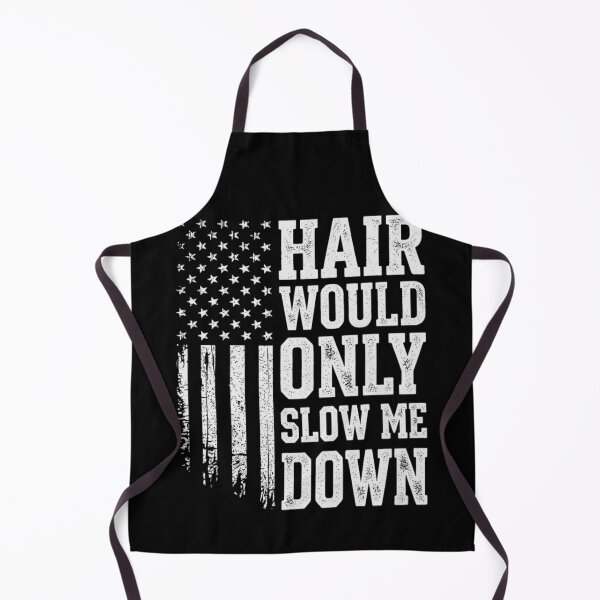 Item preview, Hair Would Only Slow Me Down Funny Bald American Flag designed and sold by Ali-printshop.