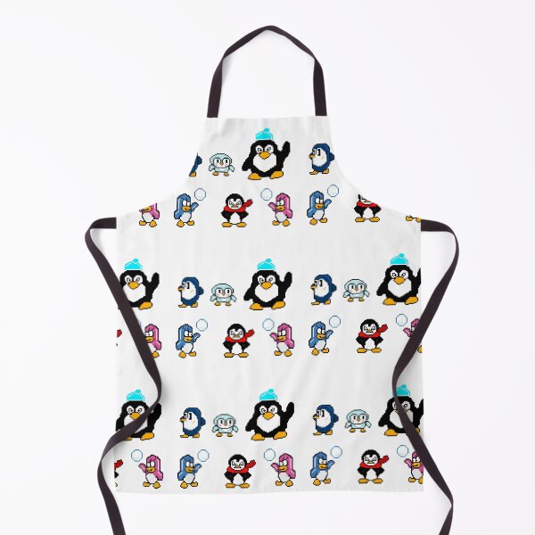 Item preview, Cute Penguins Sticker Pack Winter Retro 8-bit designed and sold by RetroRlx.