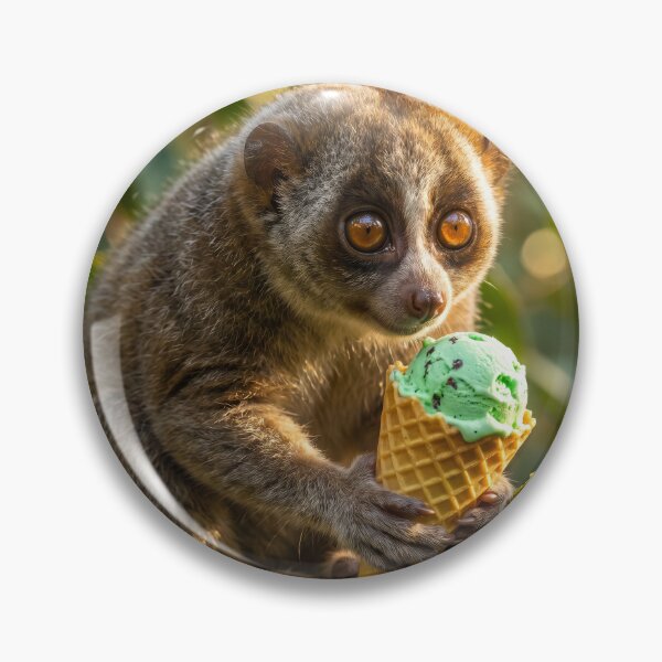 Item preview, Slow Loris Enjoys an Ice Cream Cone designed and sold by Tridentulus.