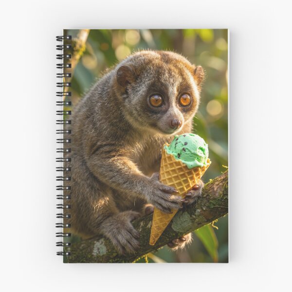 Item preview, Slow Loris Enjoys an Ice Cream Cone designed and sold by Tridentulus.