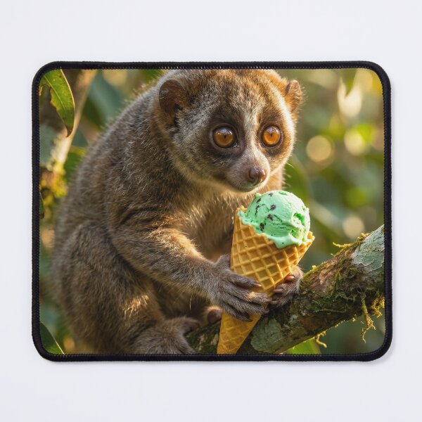Item preview, Slow Loris Enjoys an Ice Cream Cone designed and sold by Tridentulus.
