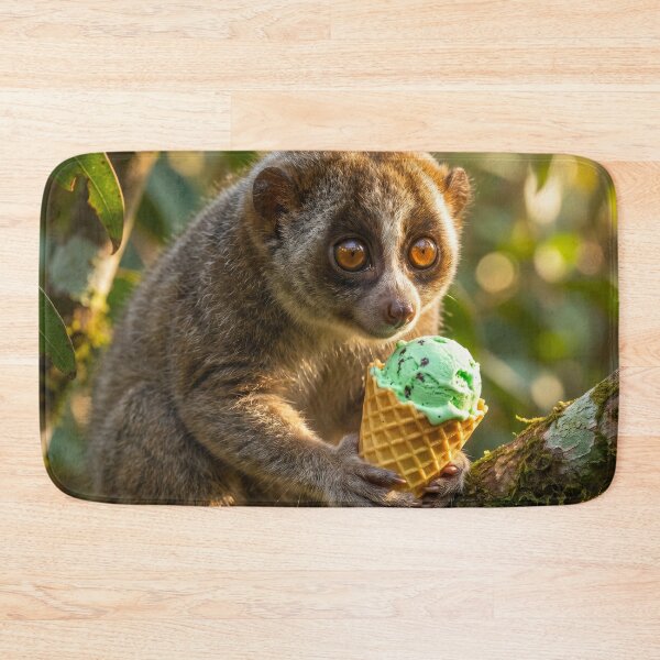 Item preview, Slow Loris Enjoys an Ice Cream Cone designed and sold by Tridentulus.