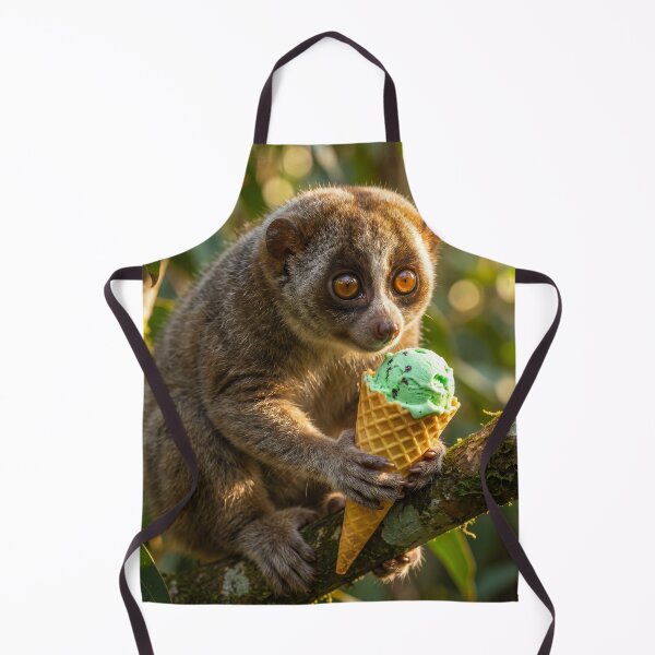 Item preview, Slow Loris Enjoys an Ice Cream Cone designed and sold by Tridentulus.