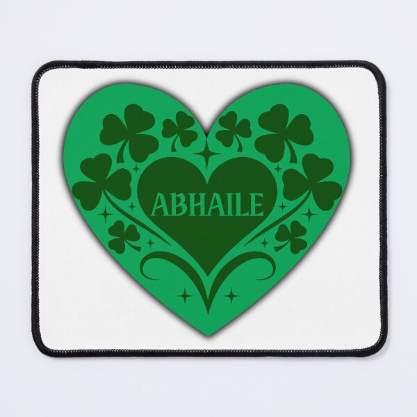 Item preview, Abhaile Irish Word for Home Shamrock Heart Design — Irish Language Gift Print designed and sold by heartofireland.